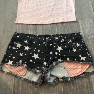 Rip Curl Stars and Stripes Jean Shorts